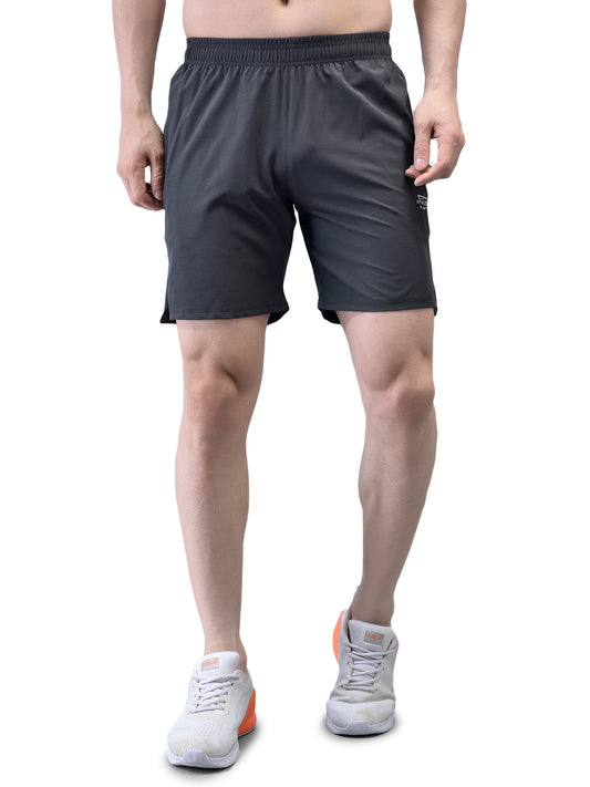 Velocity Slit Charcoal Grey Shorts