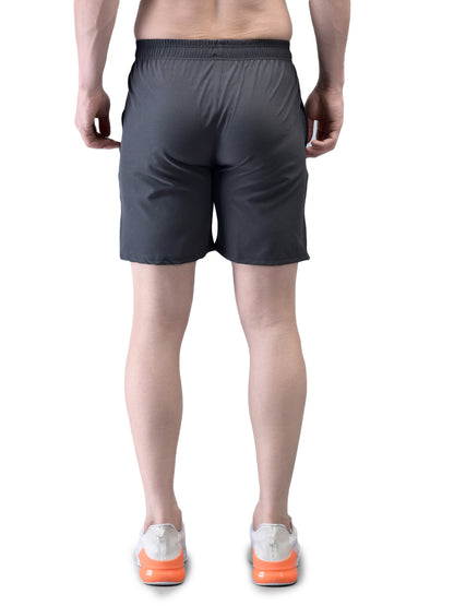 Velocity Slit Charcoal Grey Shorts