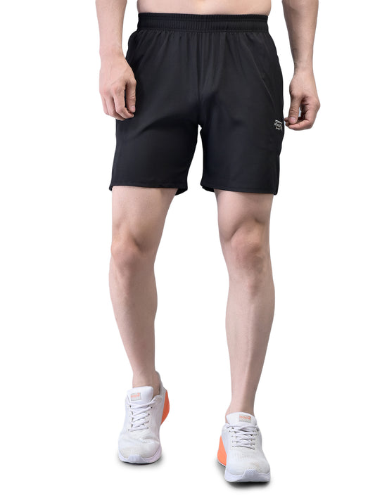 Velocity Slit Black Shorts