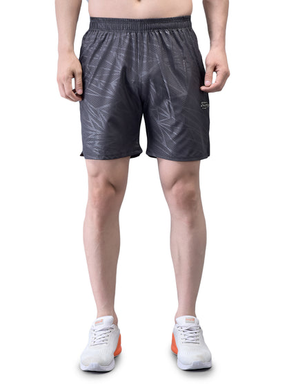 Slit Vector Dark Grey Shorts