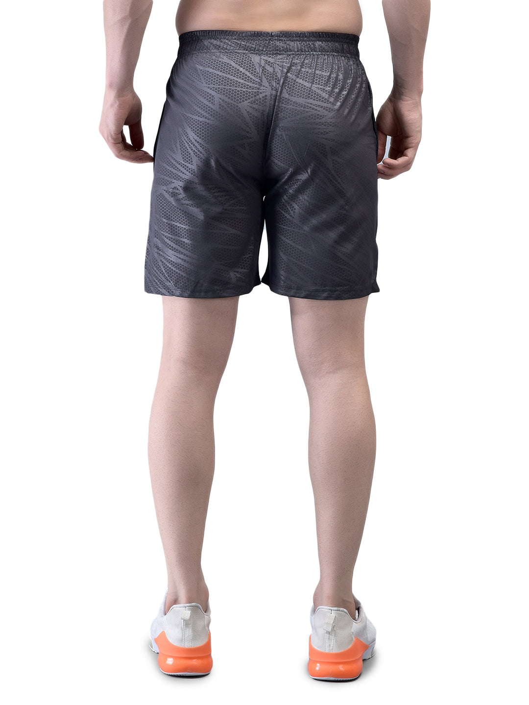 Slit Vector Dark Grey Shorts