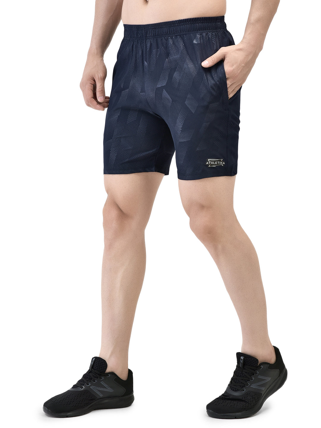 Dynamic Hex Navy Blue Shorts