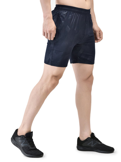 Dynamic Hex Navy Blue Shorts