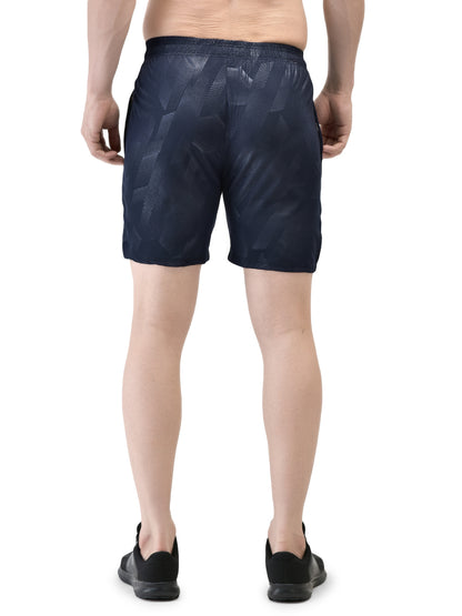 Dynamic Hex Navy Blue Shorts